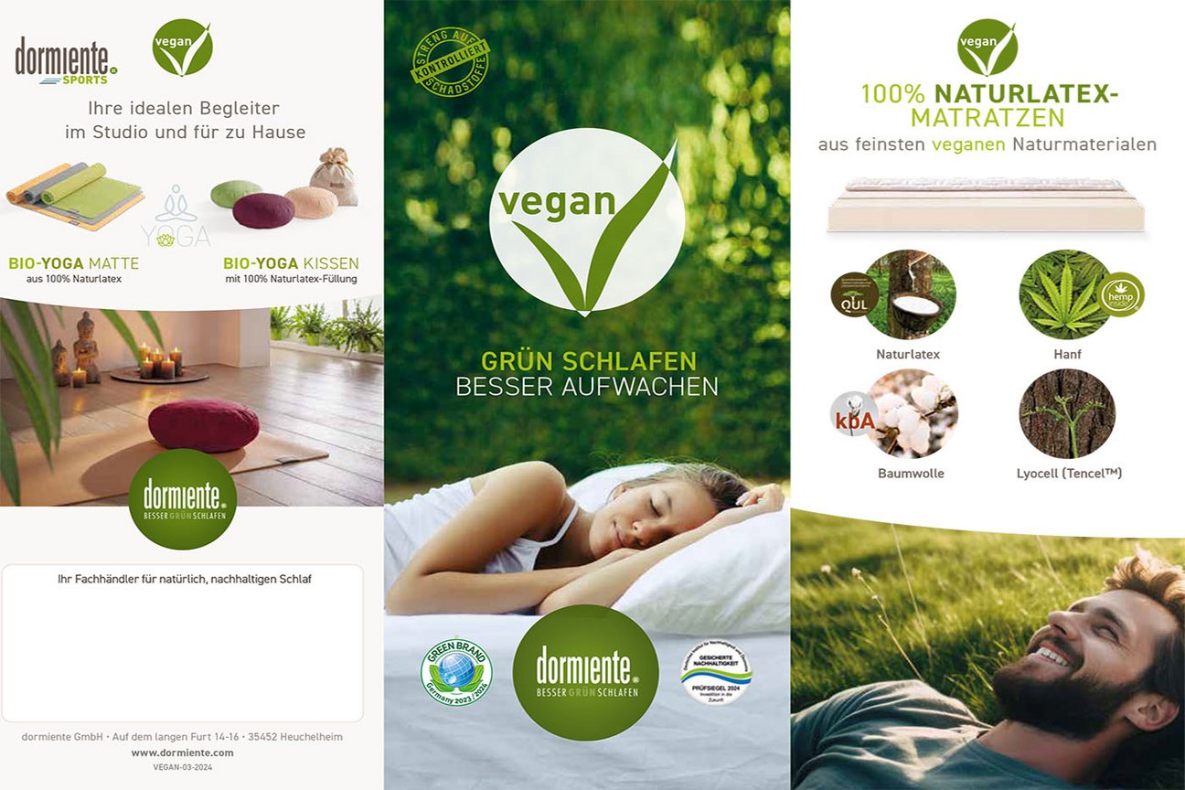 Übersicht veganer Produkte von dormiente Übersicht veganer Produkte von dormiente